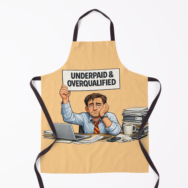 Item preview, Underpaid & Overqualified Shirt – Funny Corporate Office Humor Tee designed and sold by GaliciaCity.