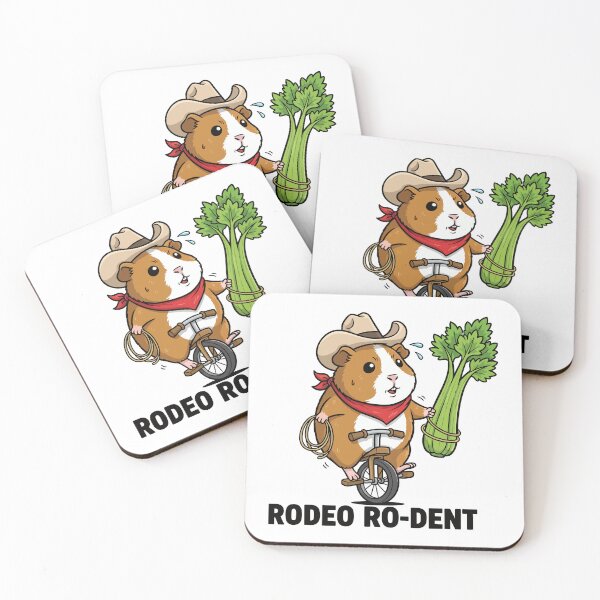 Item preview, Rodeo Ro-dent - Guinea Pig Cowboy on Unicycle designed and sold by wonyqp.