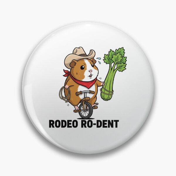 Item preview, Rodeo Ro-dent - Guinea Pig Cowboy on Unicycle designed and sold by wonyqp.