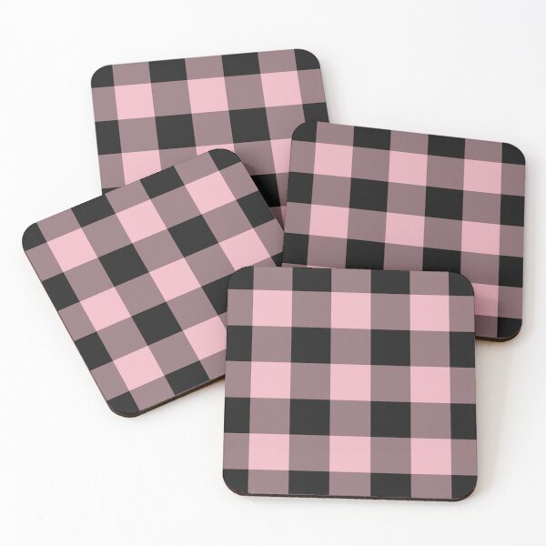 Item preview, Black And Blush Gingham Pattern designed and sold by pattern-archive.