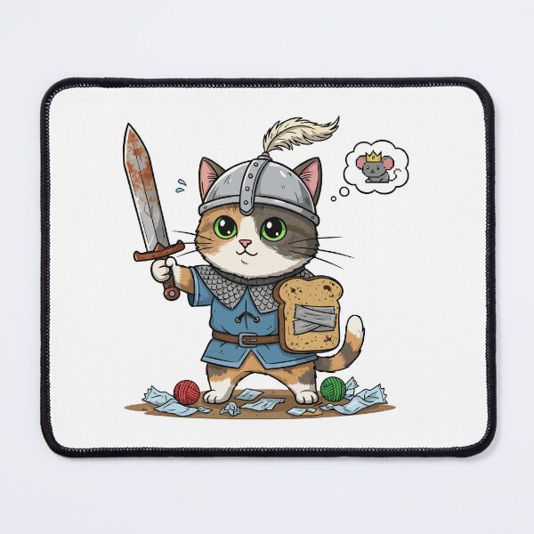 Item preview, Sir Meow-a-lot - The Brave Kitten Knight designed and sold by wonyqp.