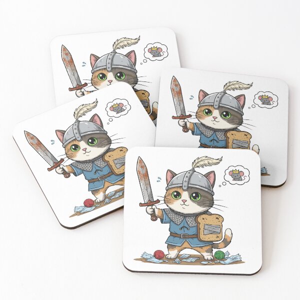Item preview, Sir Meow-a-lot - The Brave Kitten Knight designed and sold by wonyqp.