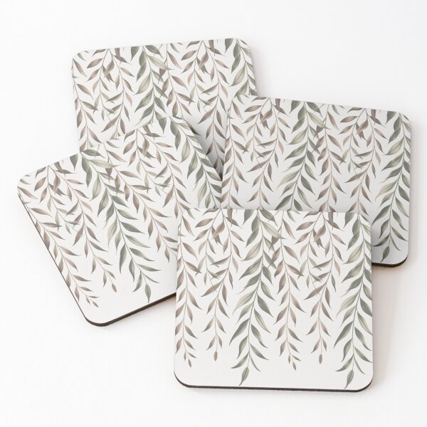 Item preview, White Vertical Botanical Couture Seamless Pattern designed and sold by DesigntshirtWB.