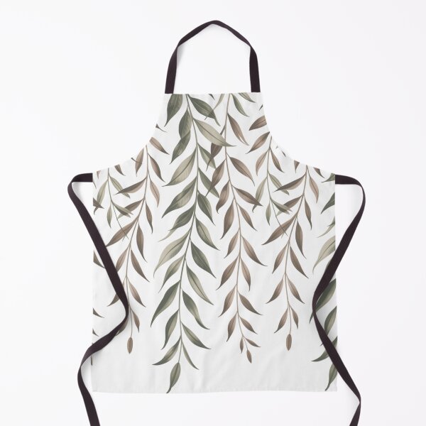 Item preview, White Vertical Botanical Couture Seamless Pattern designed and sold by DesigntshirtWB.