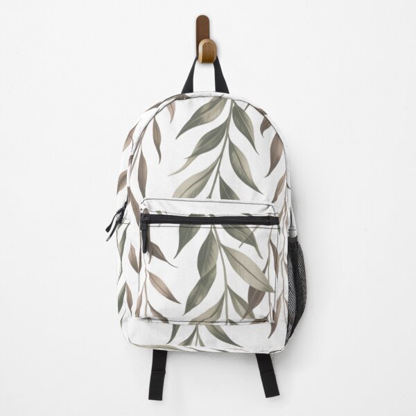 Item preview, White Vertical Botanical Couture Seamless Pattern designed and sold by DesigntshirtWB.