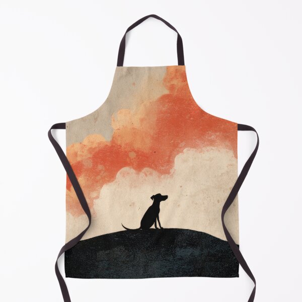 Item preview, Dog sits on hill during sunset designed and sold by anytka.