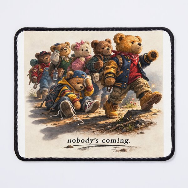 Item preview, Nobody’s Coming (Bears) designed and sold by Cute and Mythic Illustrations .