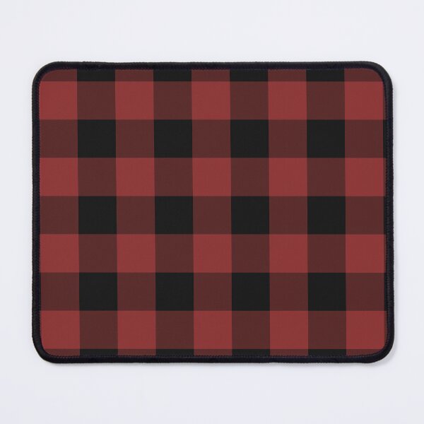 Item preview, Black And Brick Red Gingham Pattern designed and sold by pattern-archive.