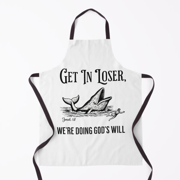Item preview, Get In Loser We're Doing God's Will – Jonah and the Whale Funny Christian Vintage Design designed and sold by AMICO77.