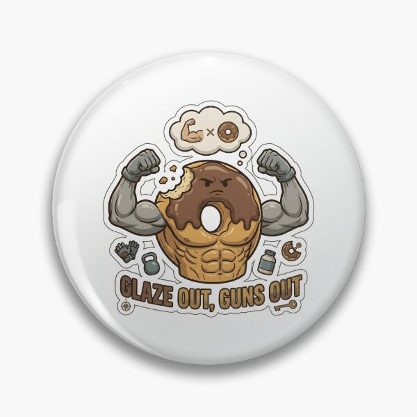 Item preview, Buff Donut Glaze Out Guns Out Gym designed and sold by Kvarny.