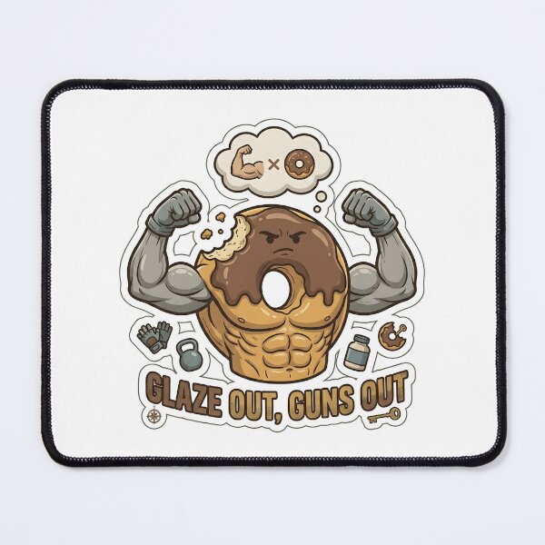 Item preview, Buff Donut Glaze Out Guns Out Gym designed and sold by Kvarny.