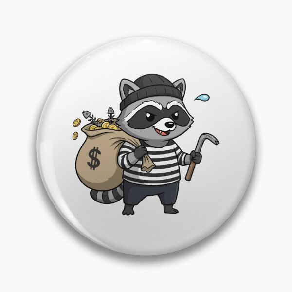 Item preview, Trash Bandit - Raccoon Thief designed and sold by wonyqp.