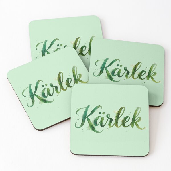 Item preview, Kärlek in Watercolour (Love in Swedish) designed and sold by CalmnessbyChoice.
