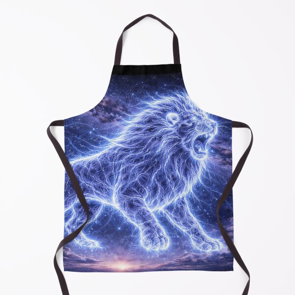 Item preview, Leo Zodiac Lightning Lion – Electric Constellation Roaring in the Starry Night Sky designed and sold by SpicyWind.