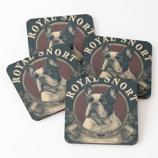 Item preview, Royal Snort – Luxury Frenchie Crest designed and sold by frenchiesociety.co.