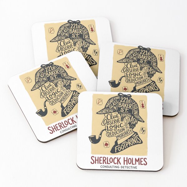Item preview, Sherlock Holmes Word Silhouette with Pipe & Hat designed and sold by VoidAnimeStudio.