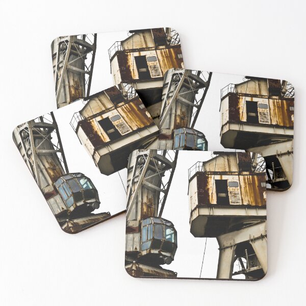 Item preview, Old rusty harbour cranes in Hansa-harbour Hamburg ("alte rostige Kräne im Hansahafen in Hamburg") designed and sold by Justharry.