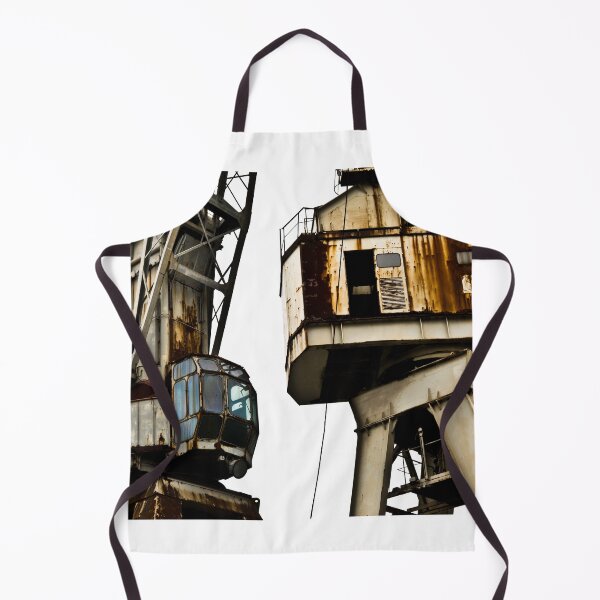 Item preview, Old rusty harbour cranes in Hansa-harbour Hamburg ("alte rostige Kräne im Hansahafen in Hamburg") designed and sold by Justharry.
