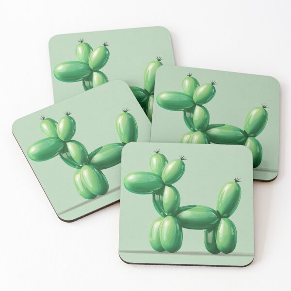 Item preview, Balloon dog made of green balloons designed and sold by anytka.