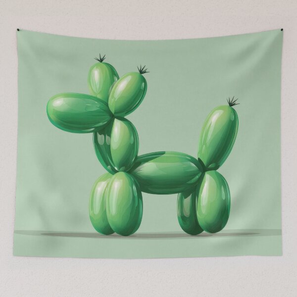 Item preview, Balloon dog made of green balloons designed and sold by anytka.