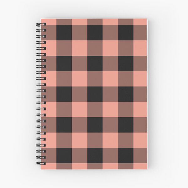 Item preview, Black And Coral Gingham Pattern designed and sold by pattern-archive.