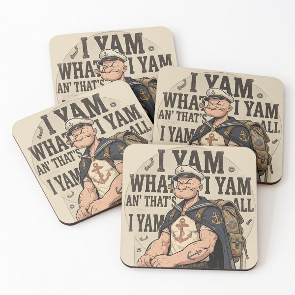 Item preview, Popeye with Anchor & Backpack – I Yam What I Yam designed and sold by VoidAnimeStudio.