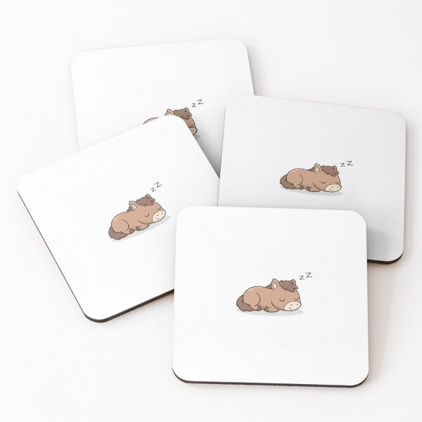 Item preview, Sleepy Pony – Minimalist Cartoon Aesthetic designed and sold by mayatA-rt.