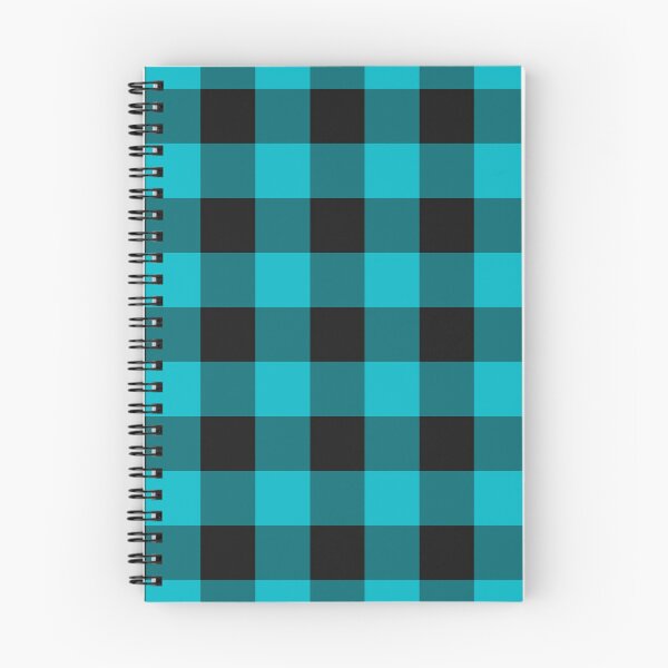 Item preview, Black And Cyan Gingham Pattern designed and sold by pattern-archive.