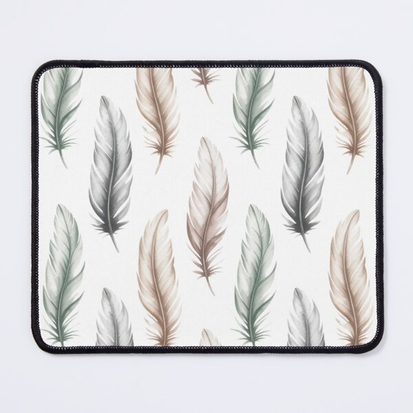 Item preview, White Champagne Feather Vertical Seamless Pattern On  designed and sold by DesigntshirtWB.
