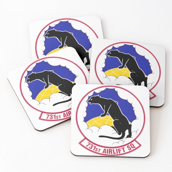 Item preview, 731st Airlift Squadron Black Panther Military Patch designed and sold by CharlieDesings.