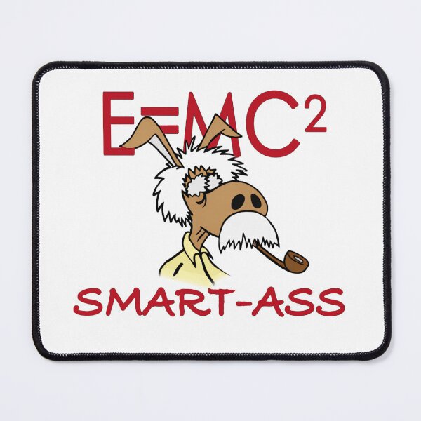 Item preview, Smart Ass Donkey Cartoon Einstein Parody Illustration Design for Science Humor Fans and Nerds designed and sold by RickE.