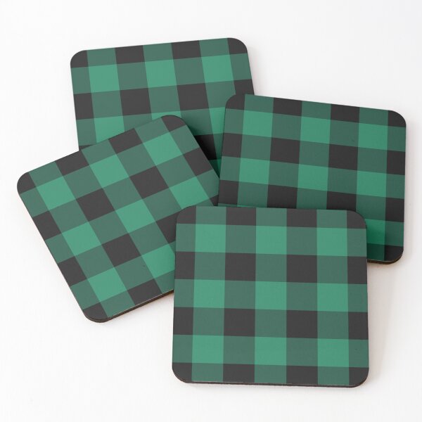 Item preview, Black And Green Gingham Pattern designed and sold by pattern-archive.