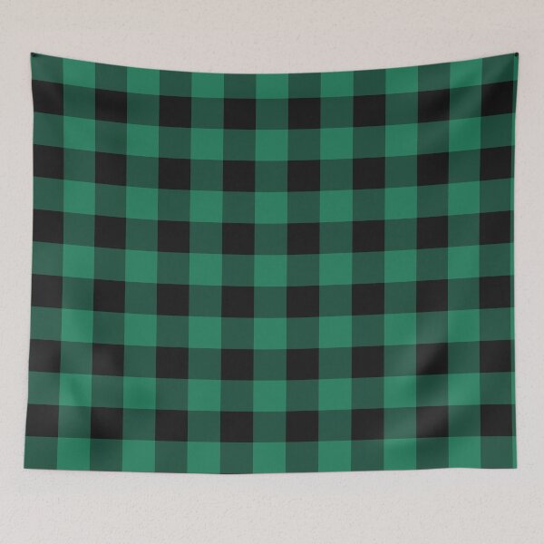 Item preview, Black And Green Gingham Pattern designed and sold by pattern-archive.