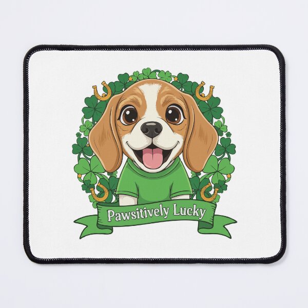 Item preview, Beagle St Patrick’s Day Shirt – Pawsitively Lucky Dog Lover Gift designed and sold by The Real Life Symphony.