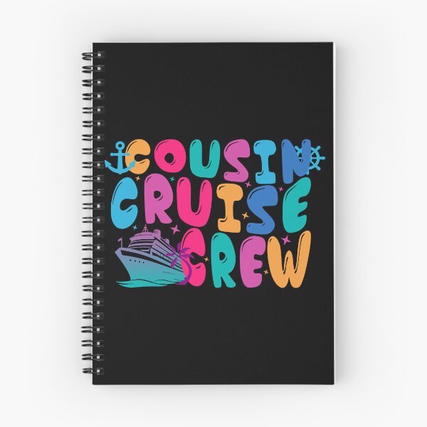 Item preview, Cousin Cruise Crew Funny Family Vacation Typography Art designed and sold by PixelWaveBD.