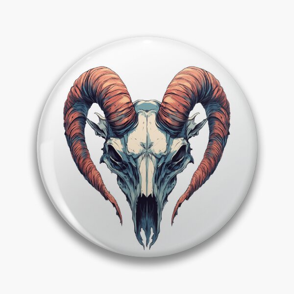 Item preview, Ram skull Illustration designed and sold by robyeyedropy.