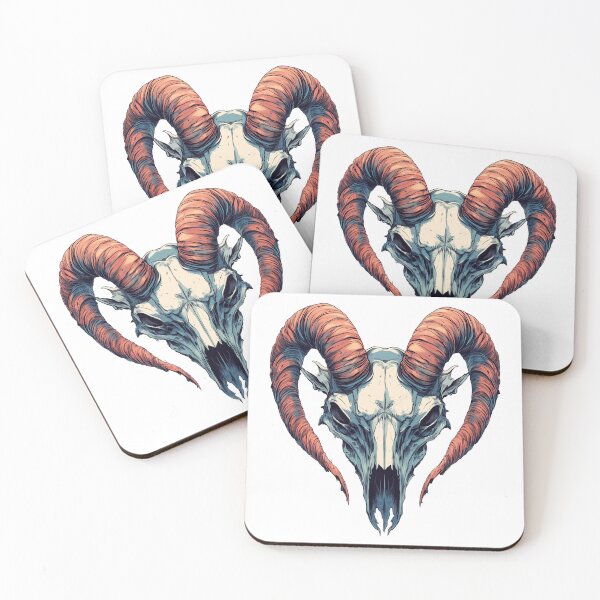 Item preview, Ram skull Illustration designed and sold by robyeyedropy.