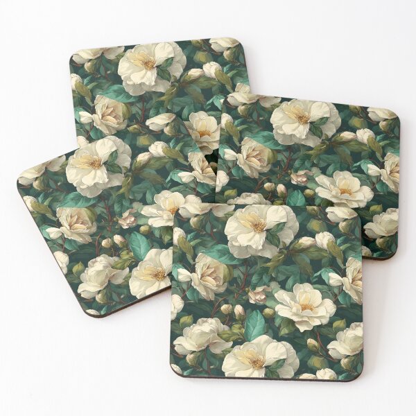 Item preview, Vibrant Gardenias Print - Flower Floral Pattern  - Gifts For Her designed and sold by RoyalStarsPatts.