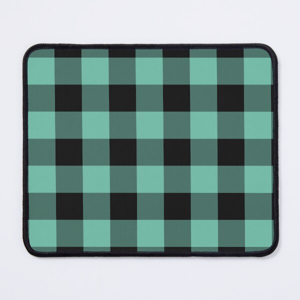 Item preview, Black And Pastel Green Gingham Pattern designed and sold by pattern-archive.
