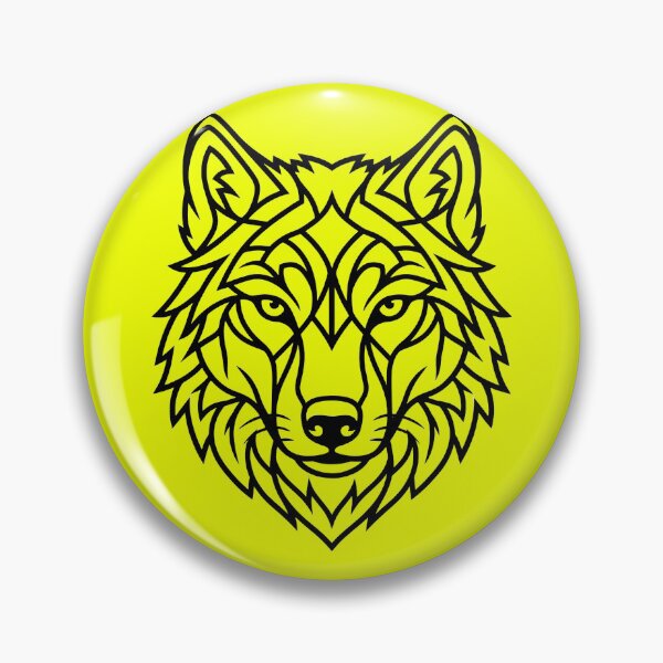 Artikelvorschau, Minimalistisches Wolfsgesicht – Reine schwarze Linienzeichnung entworfen und verkauft von BounoWorld.