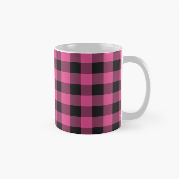 Item preview, Black And Hot Pink Gingham Pattern designed and sold by pattern-archive.