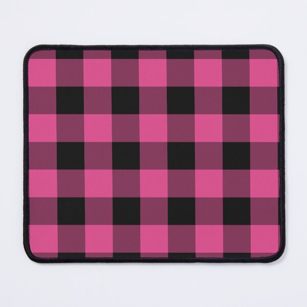 Item preview, Black And Hot Pink Gingham Pattern designed and sold by pattern-archive.