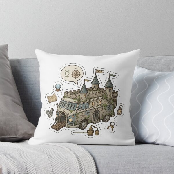 Item preview, Medieval Fantasy Castle Retro Camper Van designed and sold by Kvarny.