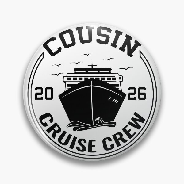 Item preview, Cousin Cruise Crew 2026 Family Vacation Nautical Logo Art designed and sold by PixelWaveBD.