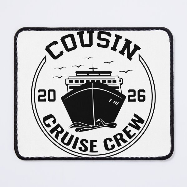 Item preview, Cousin Cruise Crew 2026 Family Vacation Nautical Logo Art designed and sold by PixelWaveBD.