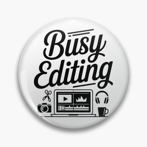 Item preview, Busy Editing – Minimalist Video Editor Typography Design designed and sold by ArcticFoxStudio.