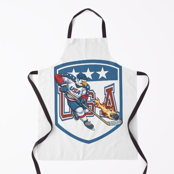 Item preview, Flaming Puck Eagle – USA Hockey Power Cartoon designed and sold by CARPIO Creations.