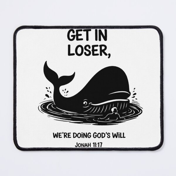 Item preview, Funny Jonah Whale Christian Meme – Get In Loser Bible Humor designed and sold by AMICO77.