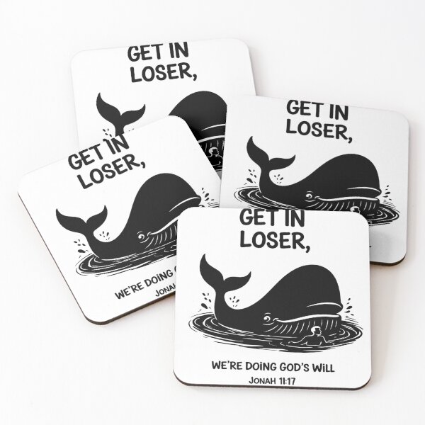 Item preview, Funny Jonah Whale Christian Meme – Get In Loser Bible Humor designed and sold by AMICO77.