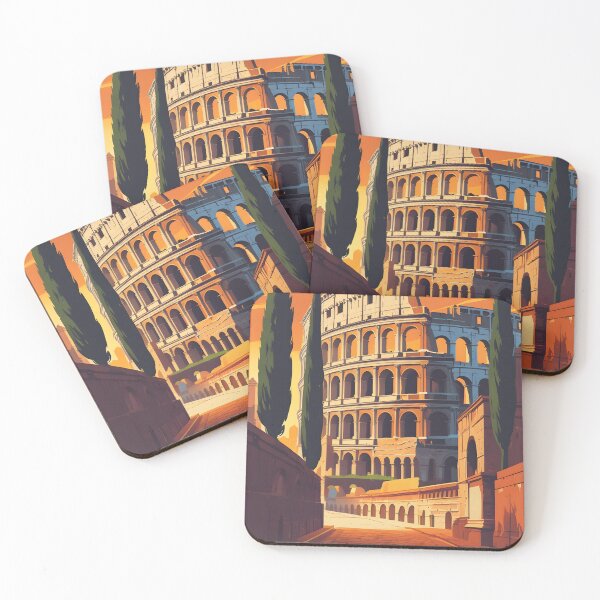Item preview, Roma Rome Colosseum Vintage Travel Poster Italy History  designed and sold by MapSoul.